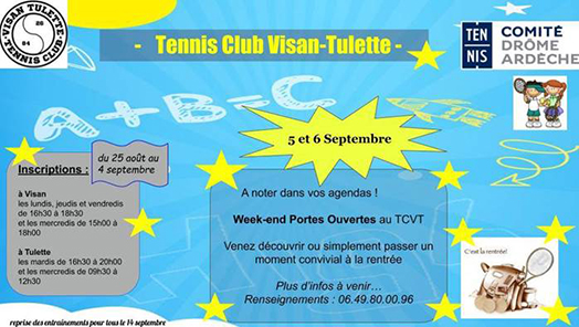 Affiche Tennis Club Visan Tulette